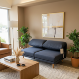 Burrow Range 2-Piece Open LOVE SEAT Navy 58w30d30h