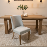 Linen w/ Tack Head Accents DINING CHAIRS 19Wx19Dx34H