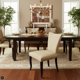 Hickory Chair Custom Herringbone Muted Sateen DINING CHAIRS 21Wx22Dx33H