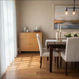 Nora Accent 2-Door CABINET Light Brown/Gold 31w14d30h
