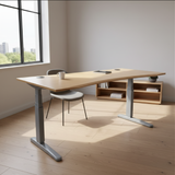 Jarvis Bamboo Fully Standing Contour Desk DESKS 72w30d24h