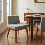 Bryght Co. MCM Upholstered Fabric DINING CHAIRS 22w22d29h