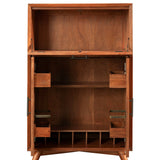 Flynn Large Bar Cabinet, Chestnut