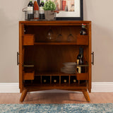 Flynn Small Bar Cabinet, Chestnut