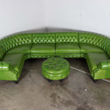 Biltmore Chesterfield Modular Sectional in Kiwi Leather