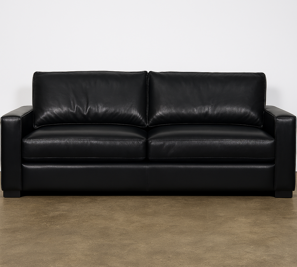 Monroe Sofa in Dark Indigo Leather