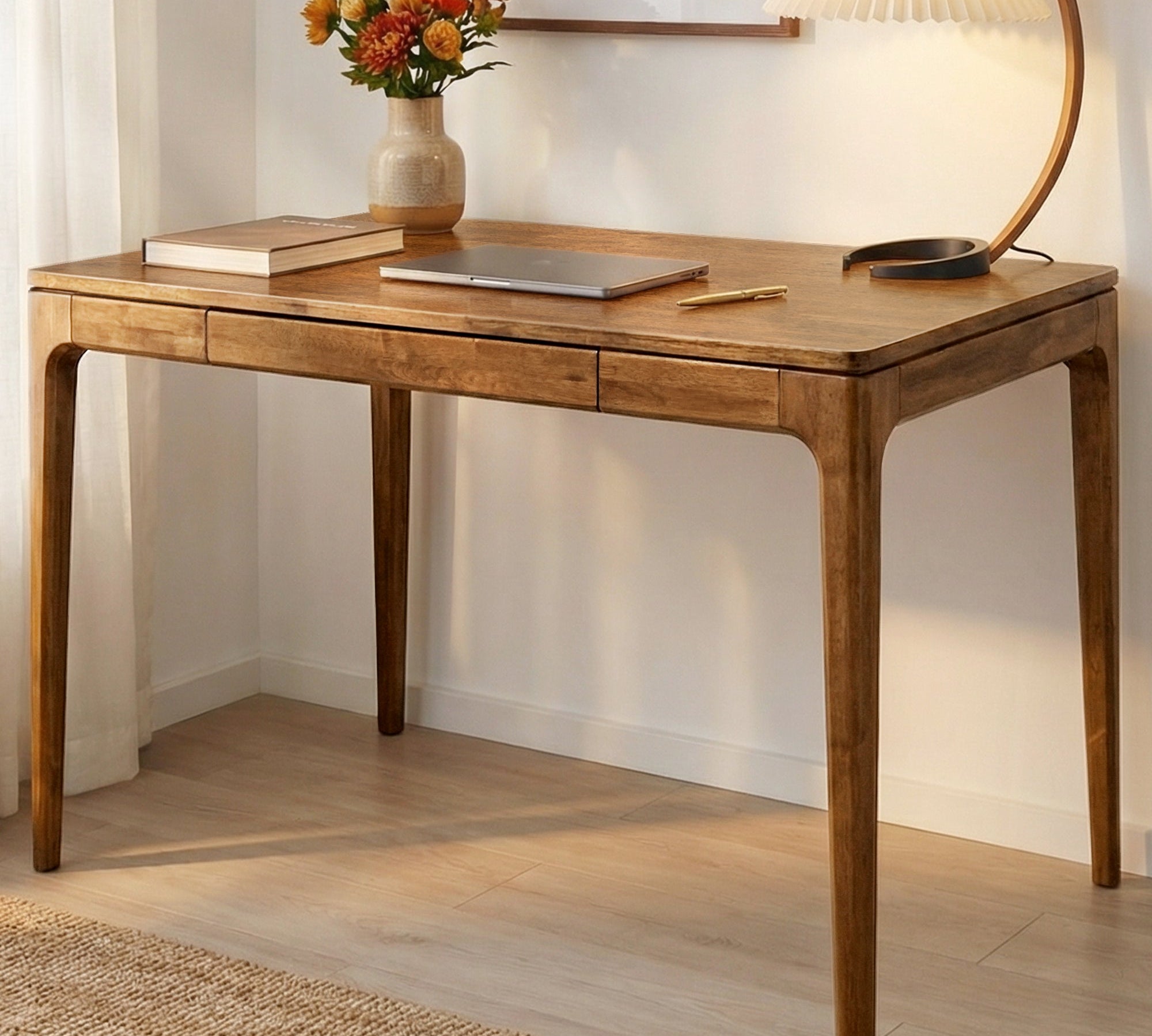 Wilma 48 Inches Rubber Wood Desk