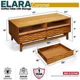 Elara Wooden Coffee Table