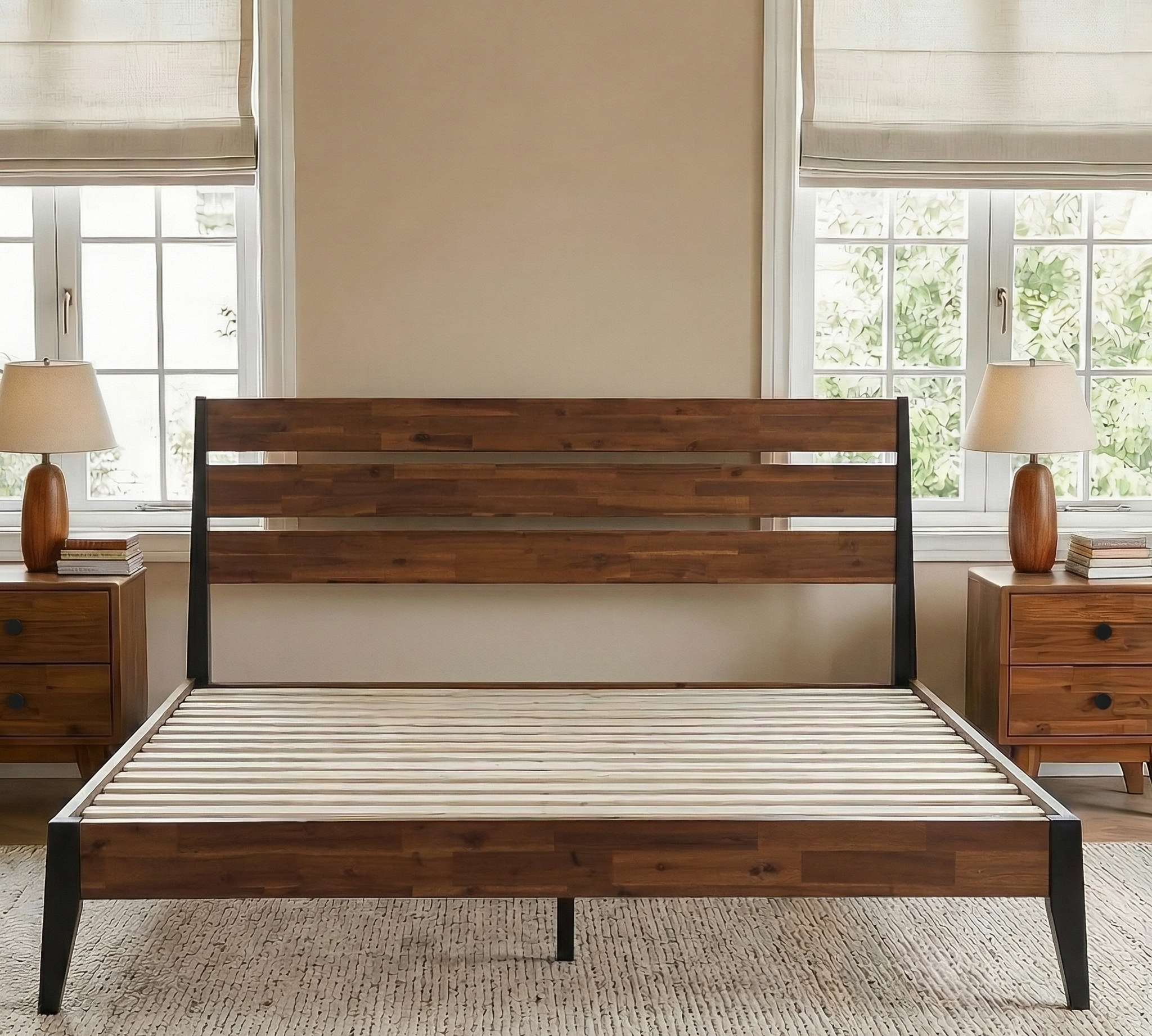 Emery Solid Wood Bed Frame