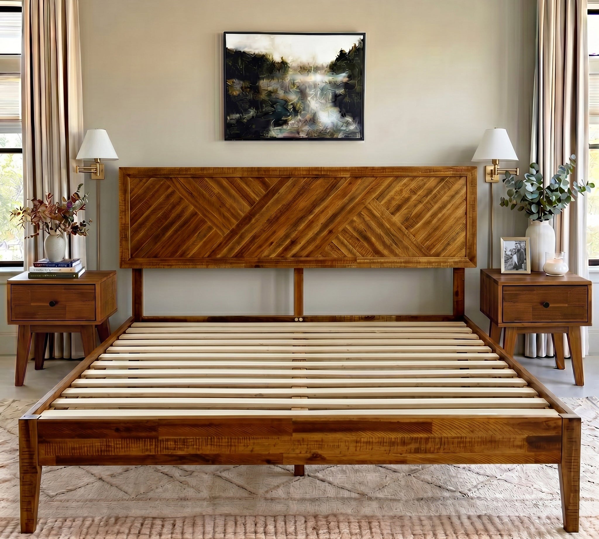 Sierra Solid Wood Bed Frame