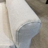 Breton Linen Draped DINING CHAIRS White 29w28d32h