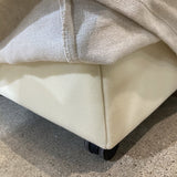 Breton Linen Draped DINING CHAIRS White 29w28d32h