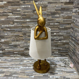 Crestview Collection Chester Gold Rabbit TABLE LAMP 7w7d25h