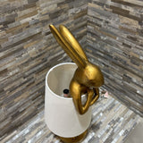 Crestview Collection Chester Gold Rabbit TABLE LAMP 7w7d25h