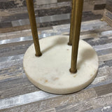 Bloomhome Fleur Iron Marble Candle Stand ACCESSORIES White 5d12h