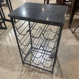 Bloomhome Alba Iron Marble Wine Rack 12 Bottle ACCESSORIES Black 15Wx11Dx24H