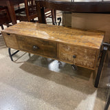 Industrial Mosaic 3 Drawer TV MEDIA CONSOLE 49Wx19Dx15