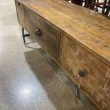 Industrial Mosaic 3 Drawer TV MEDIA CONSOLE 49Wx19Dx15