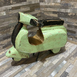 Java Wooden Scooter Decorative ACCESSORIES 11Wx6Dx8H