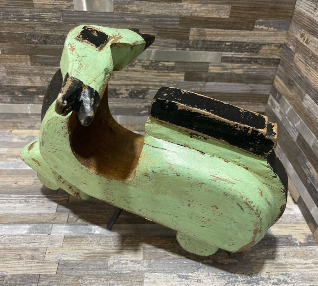 Java Wooden Scooter Decorative ACCESSORIES 11Wx6Dx8H