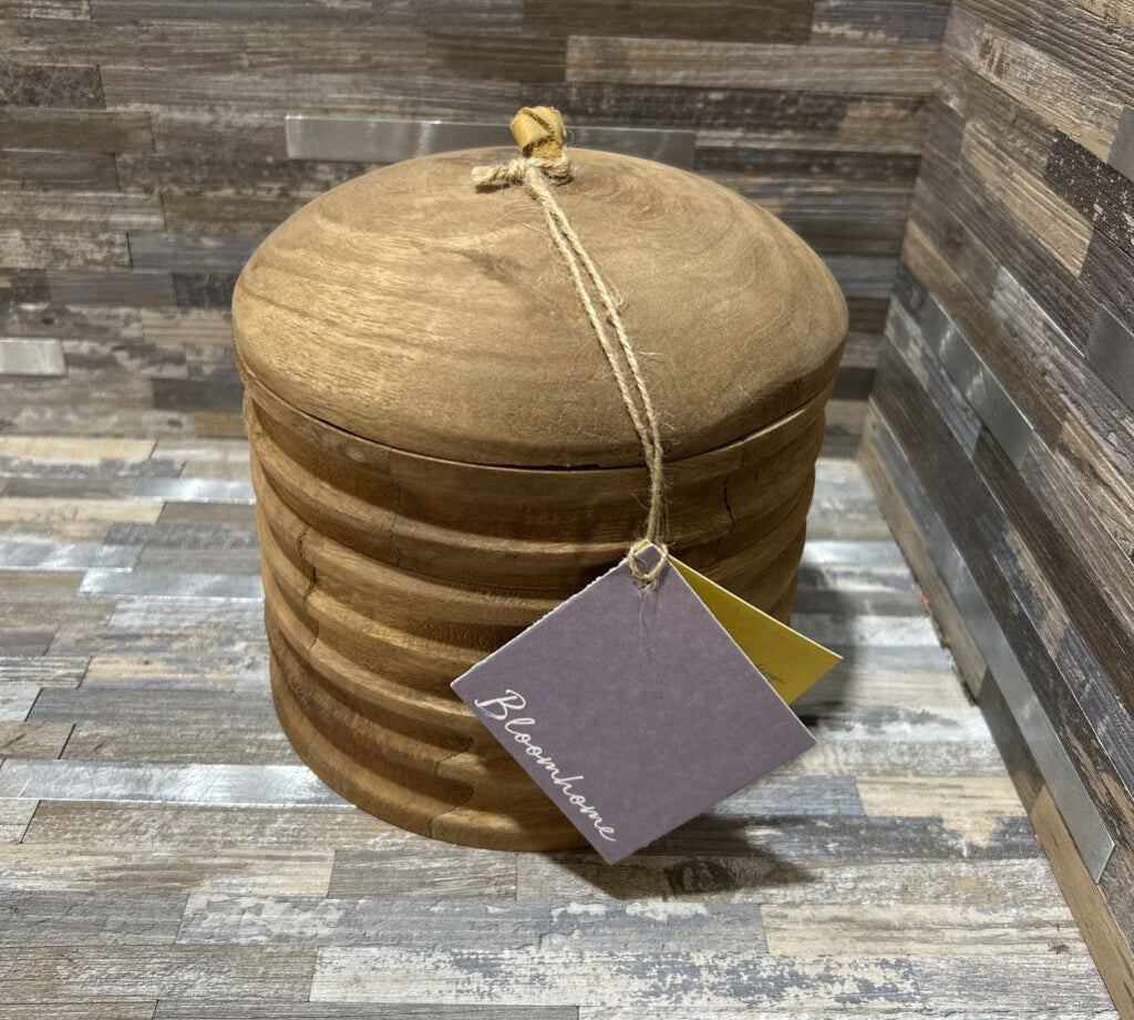 Bloomhome Baku Wooden Box With Lid Small ACCESSORIES 6d6h