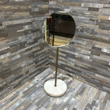 Fleur Iron Marble Mirror ACCESSORIES White 6w5d16h