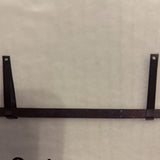 Holly Leather Strap Wall Shelf Medium ACCESSORIES Black 29.5w7d11h