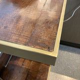 Wooden Iron Sofa - Gold SIDE TABLE 15Wx15Dx25.5H