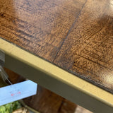 Wooden Iron Sofa - Gold SIDE TABLE 15Wx15Dx25.5H