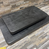 2pc Set Tipton Charger Bread Board ACCESSORIES Black 18Wx10Dx1.75H largest