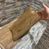 2pc Jaipore Wood Charger / Bread Board ACCESSORIES Barn 18Wx10Dx1H largest