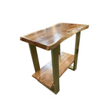 Bloomhome Artisan 2-Shelf SIDE TABLE 28Wx16Dx28H