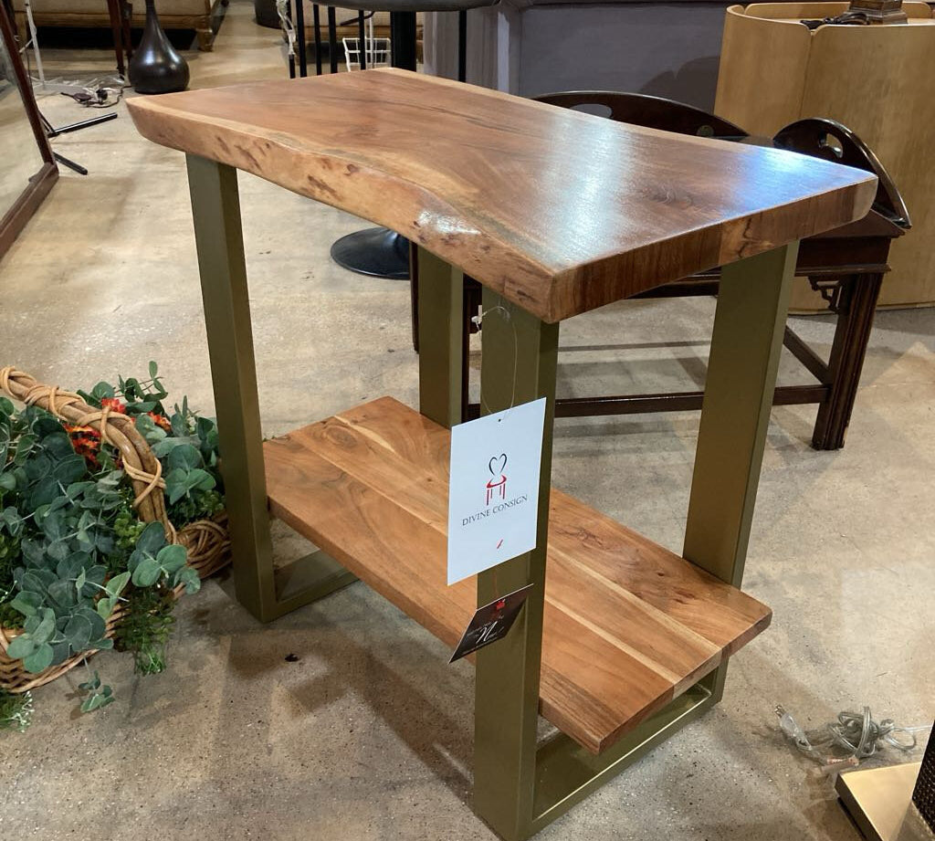 Bloomhome Artisan 2-Shelf SIDE TABLE 28Wx16Dx28H