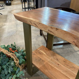 Bloomhome Artisan 2-Shelf SIDE TABLE 28Wx16Dx28H