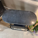 Bloomhome Roxy Leather Magazine Table SIDE TABLE 22w9.5d23.5h