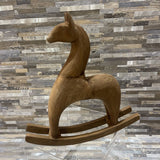 Bloomhome Decorative Wooden Rocking Horse ACCESSORIES Barnwood