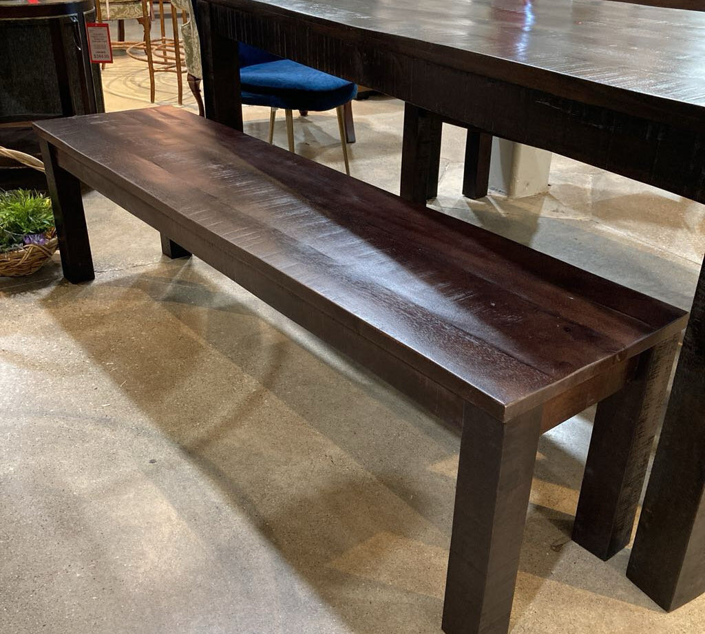 Villa2 Havana Dark Wood Dining BENCH 67w16d18h