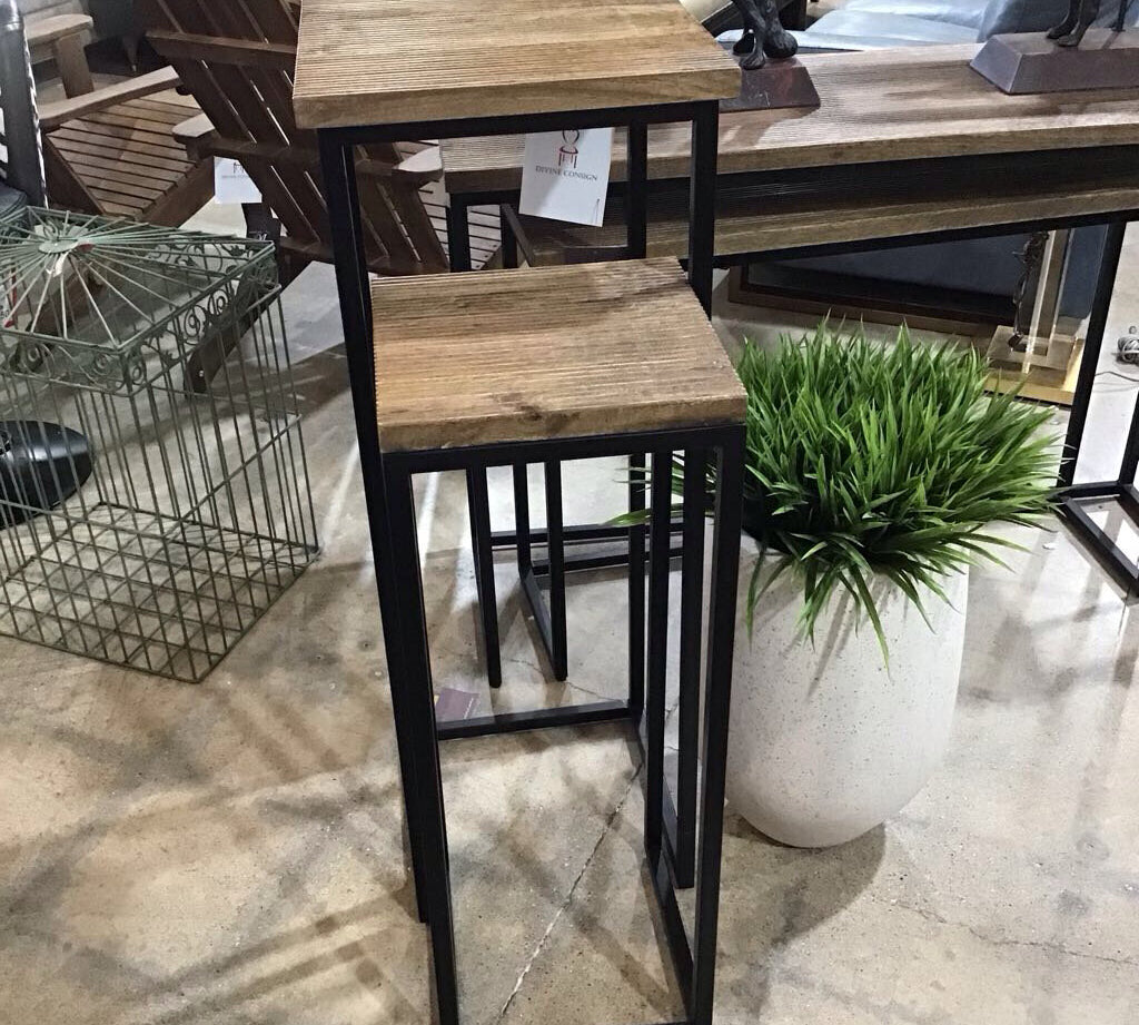 Bloomhome Slider Pedestal Set Of 2 FURNITURE 15w15d40.5h