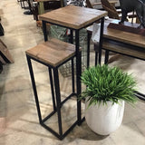 Bloomhome Slider Pedestal Set Of 2 FURNITURE 15w15d40.5h