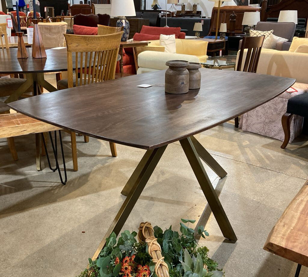 Bloomhome Carter Rectangle Solid Wood DINING TABLE 60w36d30h