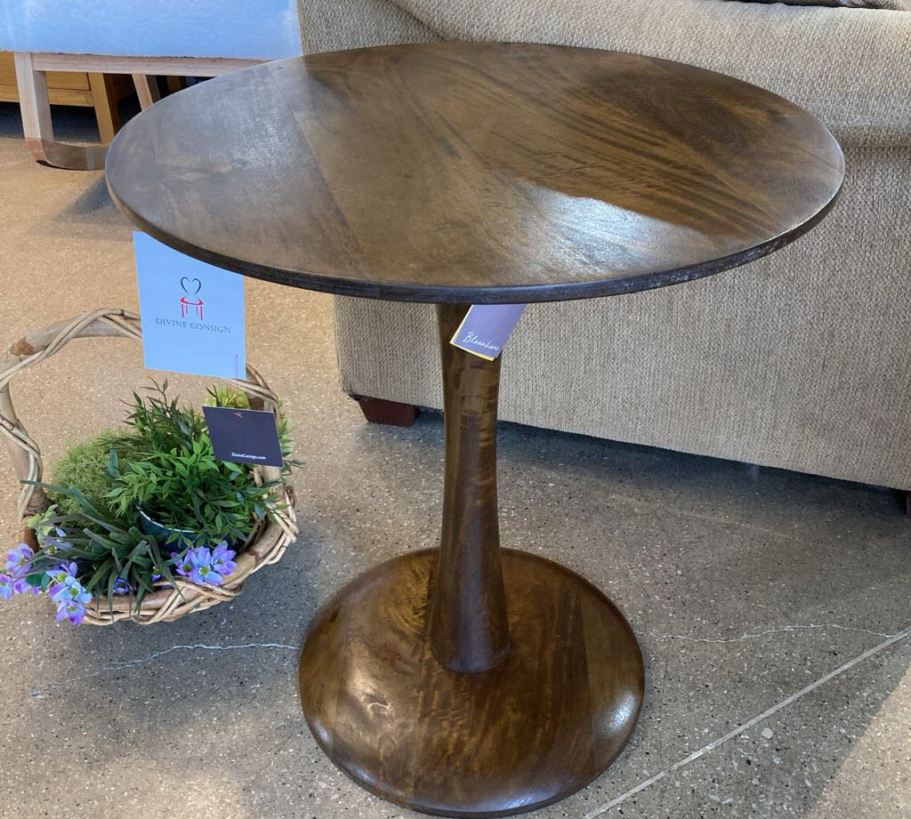 Bloomhome Ventura Solid Wood Tall SIDE TABLE 22d24h