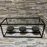 Villa2 Bengal Hurricane Triple Candle ACCESSORIES Black 20w8d8h