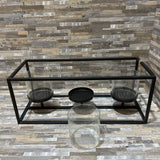 Villa2 Bengal Hurricane Triple Candle ACCESSORIES Black 20w8d8h