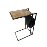 Bloomhome Eva Leather Magazine Table END/SIDE TABLE 18w12d26h