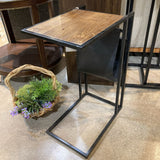 Bloomhome Eva Leather Magazine Table END/SIDE TABLE 18w12d26h