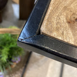 Bloomhome Eva Leather Magazine Table END/SIDE TABLE 18w12d26h