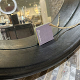 Bloomhome Luca Wooden Round Mirror MIRRORS Black 21.5d