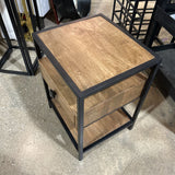 Villa2 Serban Weathered 1-Drawer NIGHTSTAND 18w16d24h