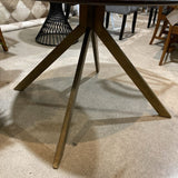 Bloomhome Carter Wooden Iron Round DINING TABLE 48d30h