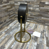 Bloomhome Amelia Black Round Clock On Stand ACCESSORIES 6w5.5d10h